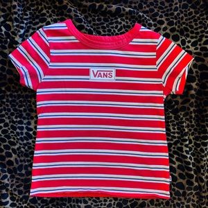 VANS | Red Striped Shirt